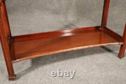 Chinese Chippendale Style Solid Ahogany Hickory Chaise Console Table