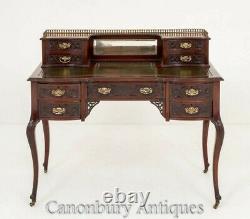 Chippendale Desk Acajou Table D’écriture Antique 1890