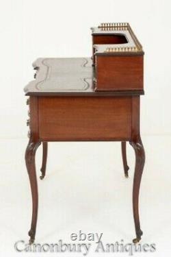 Chippendale Desk Acajou Table D’écriture Antique 1890
