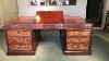 Chippendale Period Large Mahogany Partners Desk Circa 17
