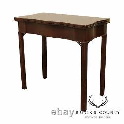 Colonial Williamsburg Collection Ahogany Georgian Style Flip Top Table De Jeu