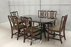 Conseill Artisan Chippendale Style Table À Manger W / 6 Chaises