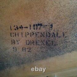 Drexel Chippendale Table À Café Vintage Chineisserie Burl Top