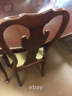 Drexel Heritage Cherry Queen Anne Dr Set Table 8 Chaises 2 Congés