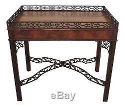 Edition Collector F31402ec Baker Chippendale Mahogany Thé Table