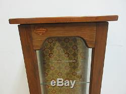 Etagère D'armoire Curio Vintage Pine Chippendale Slender, Lampe De Table D'extrémité