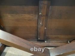 Ethan Allen Cerise Solide Chippendale Georgian Butler Tray Table