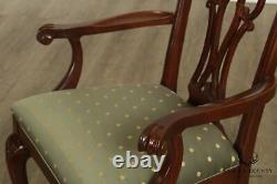 Ethan Allen Chippendale Style Set 8 Ahogany Ball & Claw Chaises À Manger