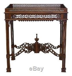 F32135ec Chinois Chippendale Acajou Occasional Table