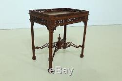 F32135ec Chinois Chippendale Acajou Occasional Table