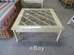 Faux Bambou Chippendale Table Basse