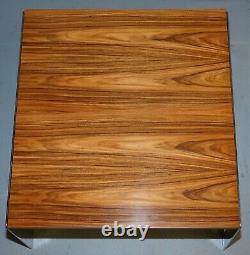 Grand Circa 1960 Merrow Associates Rosewood & Chrome Nest Of Tables Grande Taille