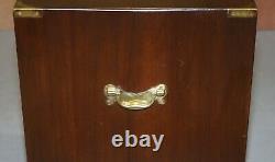 Harrods London Kennedy Military Campaign Bedside Table Size Chest Of Drawers