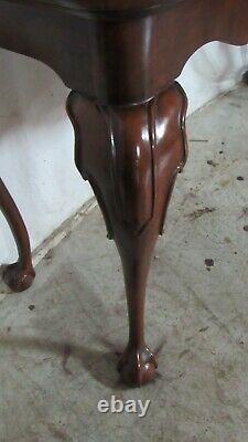 Henredon Sofa Couch Table Chippendale Claw Foot Cherry