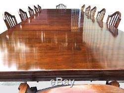 Incroyable 14.9ft Antique Grand Victorian Table À Manger En Noyer. 1831-1901