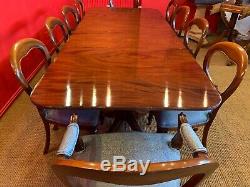 Incroyable George III Cuban Style Acajou Table Professionnellement Français Poli