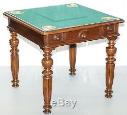 Jeux Rares Victorienne Table Circa 1840 Goutte Moyen Tiroirs Secrets Et Boutons