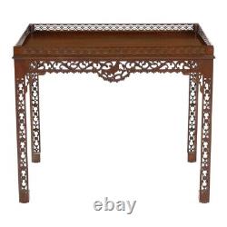 KITTINGER Williamsburg Acajou Chippendale Byrd Table de Chine CW 192 Rare