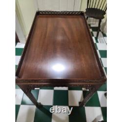 KITTINGER Williamsburg Acajou Chippendale Byrd Table de Chine CW 192 Rare