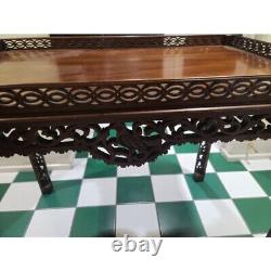 KITTINGER Williamsburg Acajou Chippendale Byrd Table de Chine CW 192 Rare