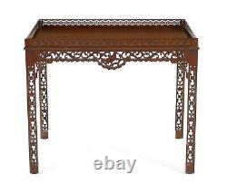 KITTINGER Williamsburg Mahogany Chippendale Byrd China Table CW 192 Rare<br/>Table de porcelaine KITTINGER Williamsburg Mahogany Chippendale Byrd CW 192 Rare