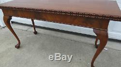 Kittinger Jeu Sofa Table Console Chippendale En Acajou Chippendale