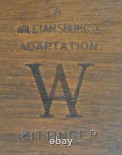Kittinger Williamsburg Acajou Tableau Occasionnel Tableau Wa 1009