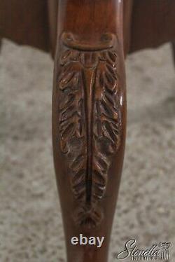 L56358ec Century Sutton Collection Chippendale Acajou Clawfoot Lampe Table