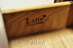 Lane Petit Chinois Chippendale Banded Top Petit 1 Tiroir Console Hall Table Latérale