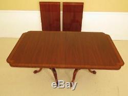 Lf37592 Hickory Chair Co. Clawfoot Acajou Table À Manger Chambre