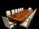 Magnifique Piédestal Cmc 12ft Grand Style Regency Table En Acajou Brésilien Set