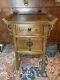 Meuble D'appoint Asiatique Vintage Avec Tiroir Et Portes De Style Chippendale Pagode