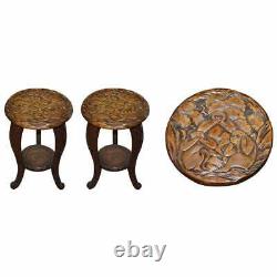 Paire De Liberty’s London Three Monkey Hear See Speak No Evil Carved Side Tables Paire Of Liberty’s London Three Monkey Hear See Speak No Evil Carved Side Tables Paire Of Liberty’s London Three Monkey Hear See Speak No Evil Carved Side Tables Paire Of