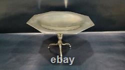 Rare Antique Vintage Argent Sterling Tripod Chippendale Table Style Compote