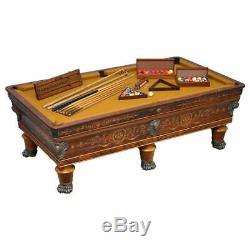 Rare Charles X Circa 1800 Piscine Rosewood Marqueterie Marqueterie Snooker Billard