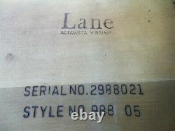 Réducte! Vintage Lane Inlaid Chinese Chippendale Acajou Fin / Table Latérale