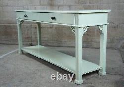 Stanley Stoneleigh Chinois Chippendale Acajou Sofa Console Table Boho Chic