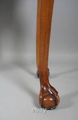 Statton Collection Privée Cherry Chippendale Jeu Table Hall Table Claw & Ball