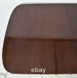 Stickley Mahogany Duncan Phyfe Table À Manger Williamsburg Style 2 Feuilles