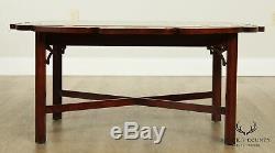 Style Chippendale Qualité Acajou Butlers Table Basse