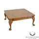 Table Basse Carrée Baker Chippendale Style Noyer Griffe