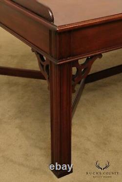 Table Basse Councill Craftsmen Chippendale Style Mahogany Butlers