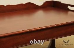 Table Basse Councill Craftsmen Chippendale Style Mahogany Butlers