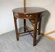 Table Chippendale Ronde En Cerisier/mahogany Vintage