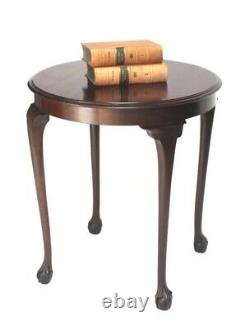 Table D'acajou De Chippendale Vintage Avec Pieds De Boule Et De Griffe 6304 R