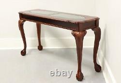 Table De Console En Verre De Chippendale D'ahogany Vintage