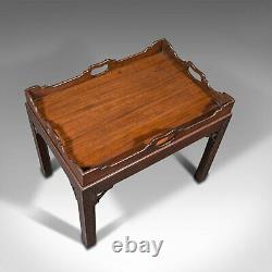 Table De Traiteur Antique, Anglais, Stand À Boire, Chinois Chippendale, Edwardian
