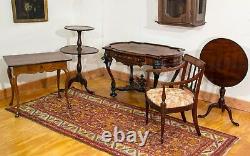 Table En Tilt De La Taille Swc-mid Ahogany Avec Plateau De Plat Et Cage D'oiseau, Salem, Vers 1780