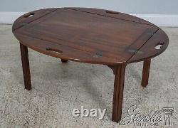 Table basse de majordome Chippendale en acajou 61618EC BAKER