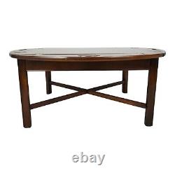 Table basse vintage en cerisier avec plateau rabattable Butler Chippendale